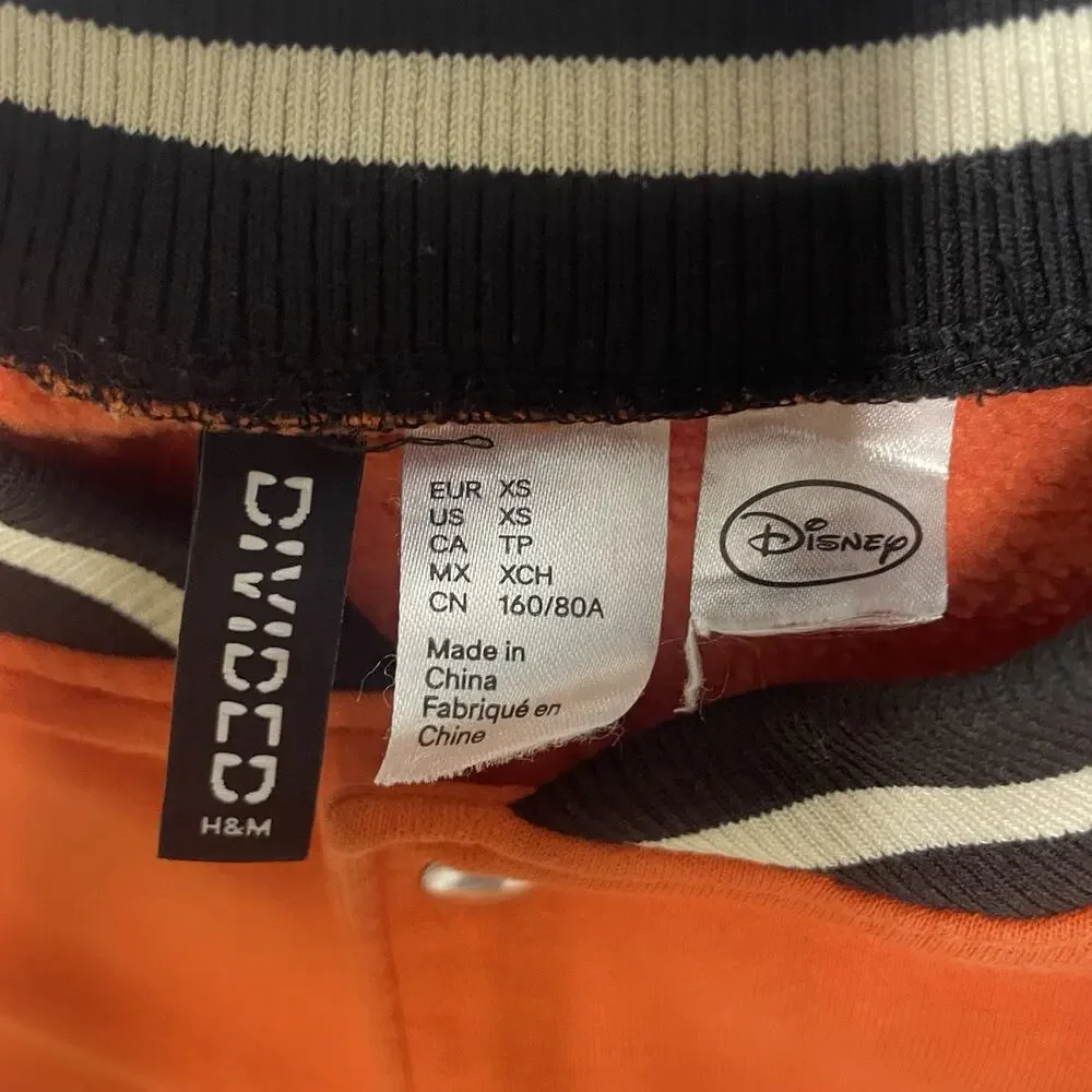 Disney Bambi Mens Varsity Jacket Size XS snap button - Disney by Divided - Picture 2 of 11